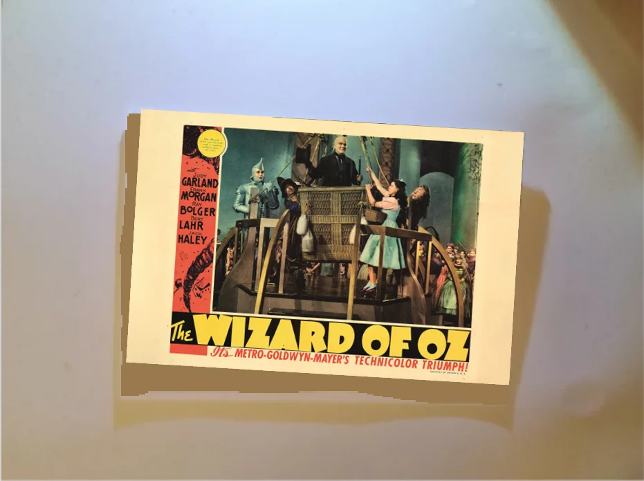 "The Wizard of Oz" 1939 Film Release US Lobby Card Poster Modern Art Postcard, изображение 2