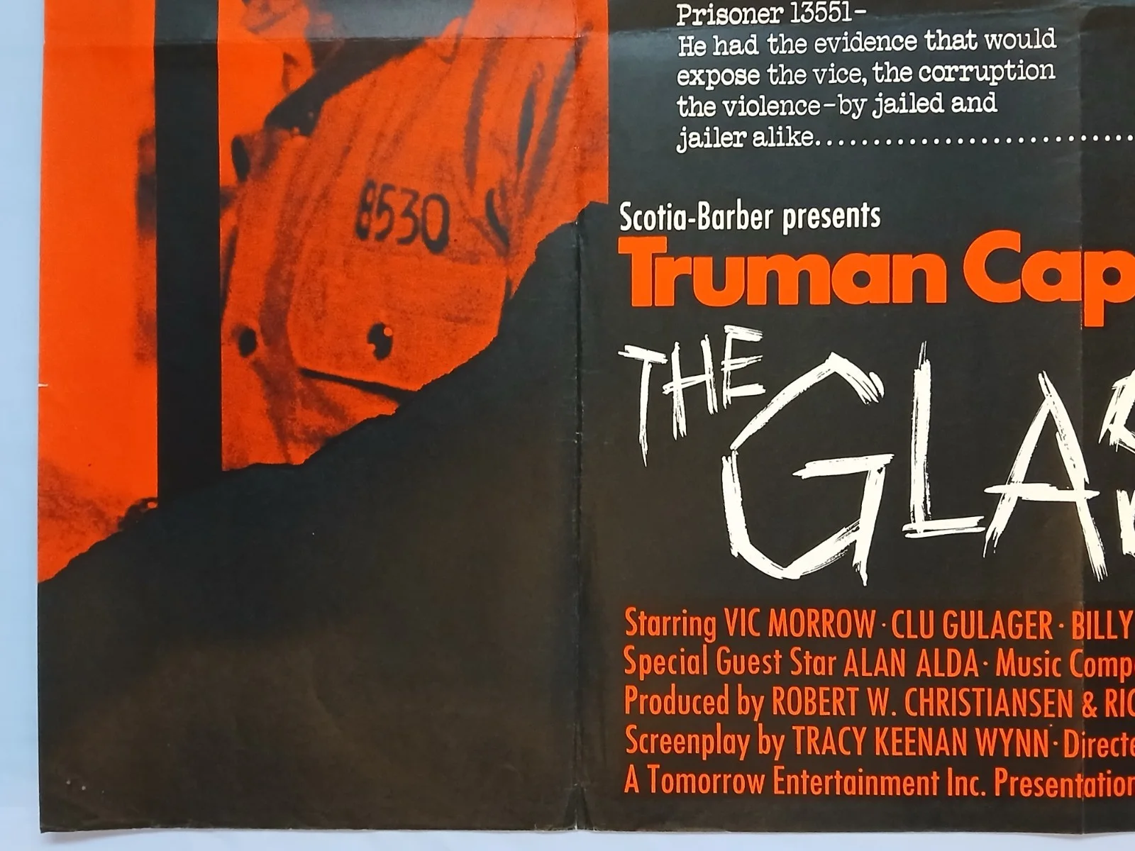 THE GLASS HOUSE (1971) original UK quad poster - Truman Capote prison drama, изображение 4