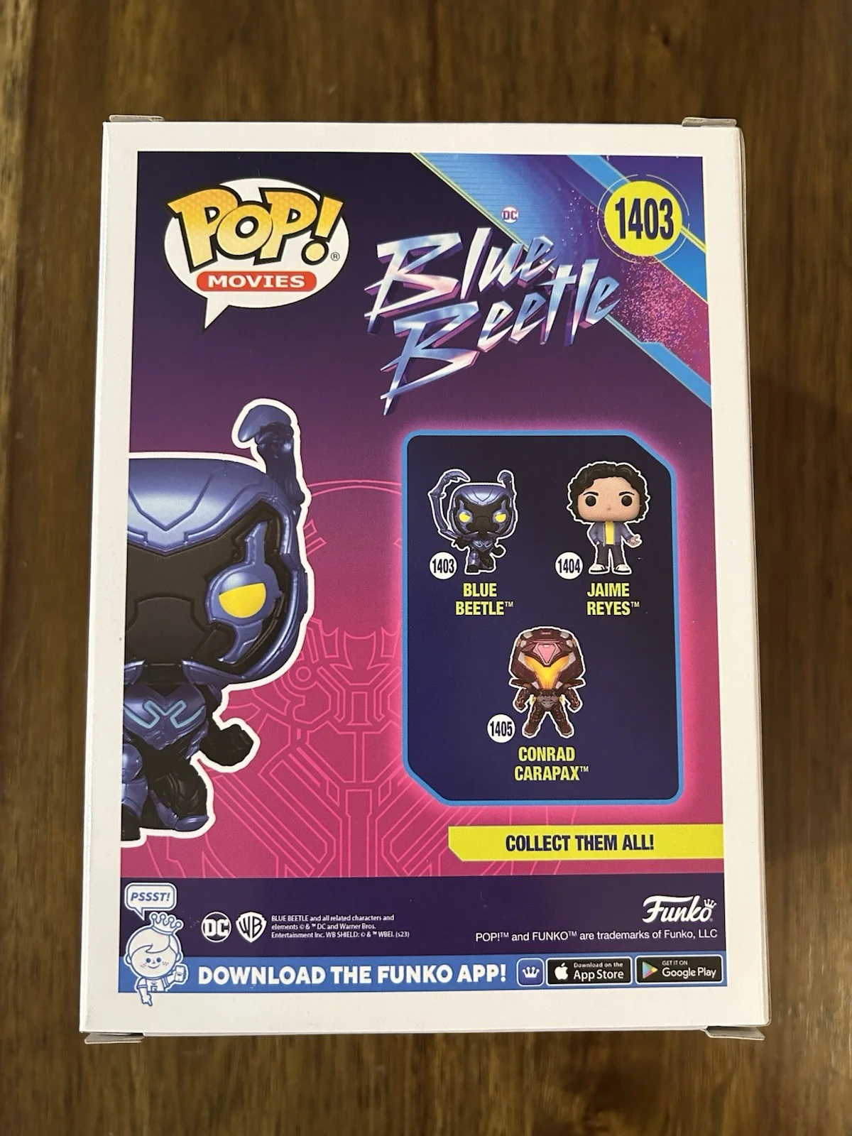 Xolo Mariduena ‘Blue Beetle’ Signed ‘Jaime Reyes’ Funko Pop Beckett, image 3