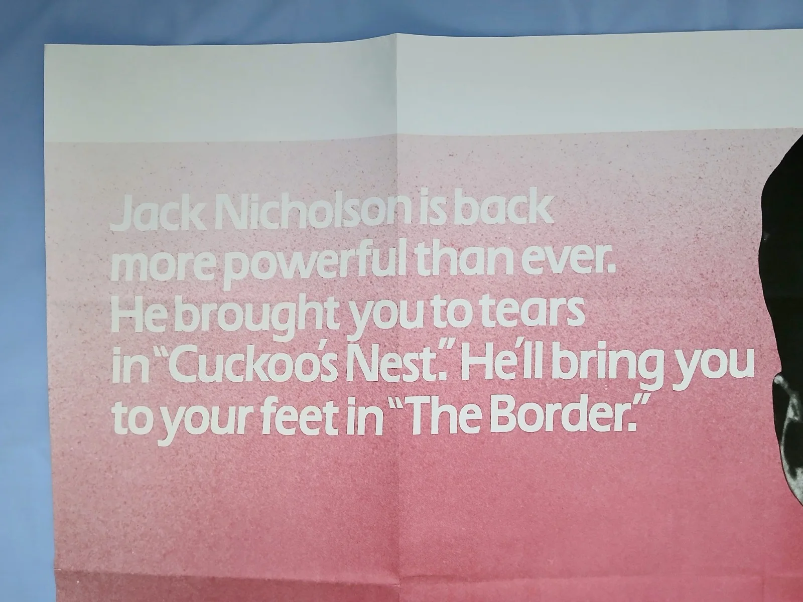 THE BORDER (1982) original UK quad poster - Jack Nicholson, Harvey Keitel, изображение 2