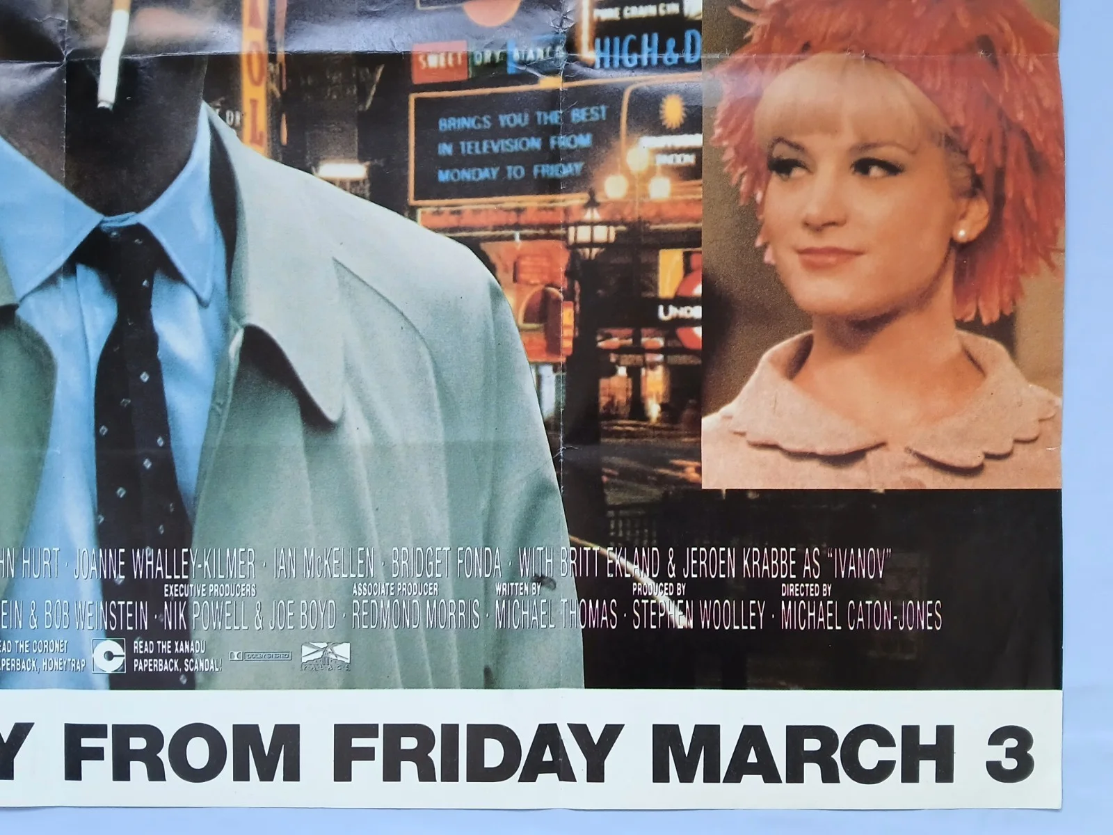 SCANDAL (1989) original UK quad poster - Christine Keeler Profumo affair, изображение 5