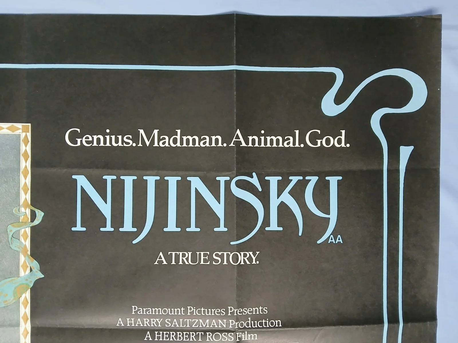 NIJINSKY (1980) original quad poster - Alan Bates, George De La Pena - Amsel art, изображение 3