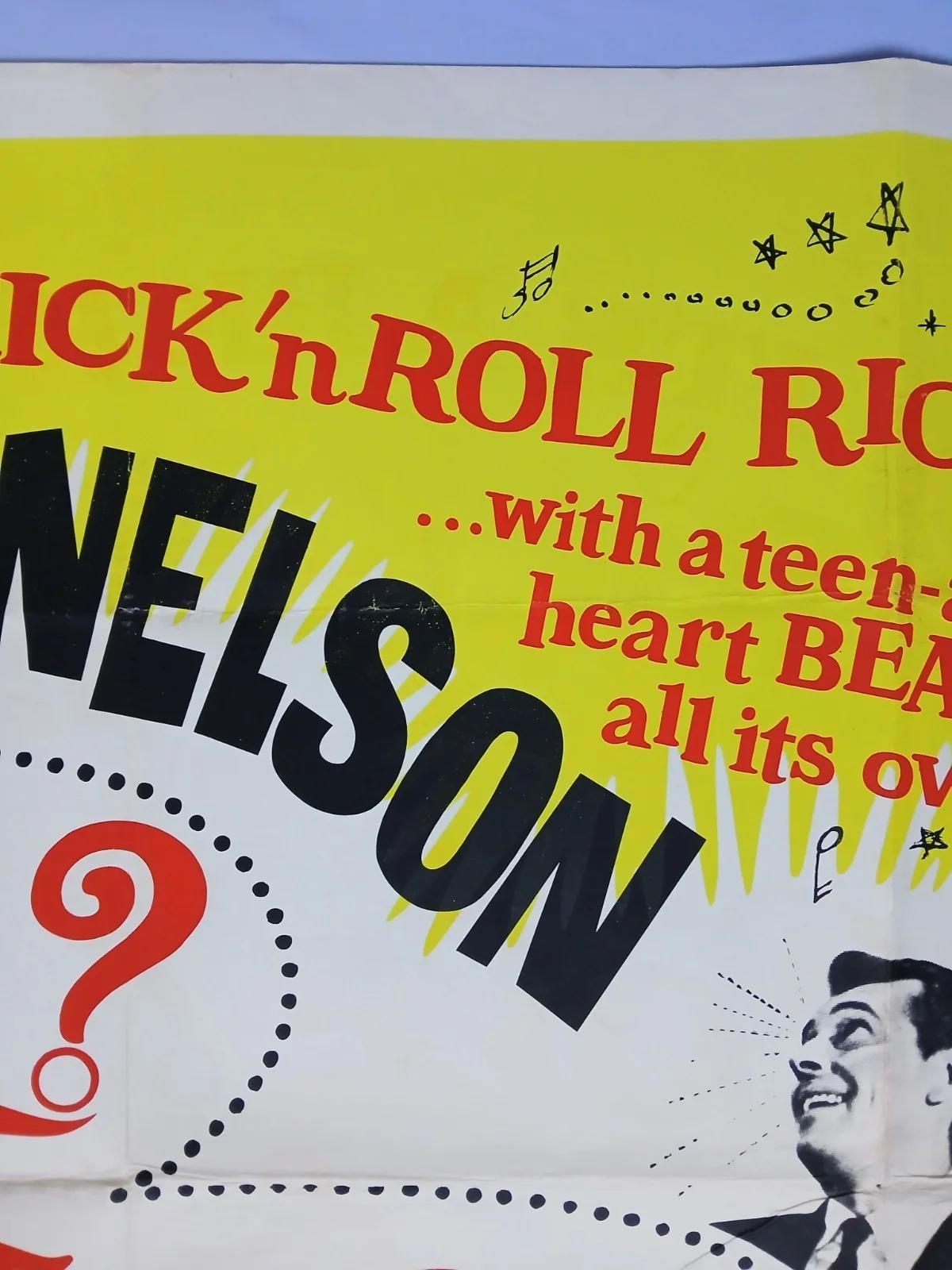 LOVE & KISSES (1965) original UK quad poster - Ricky Nelson rock 'n' roll, изображение 4
