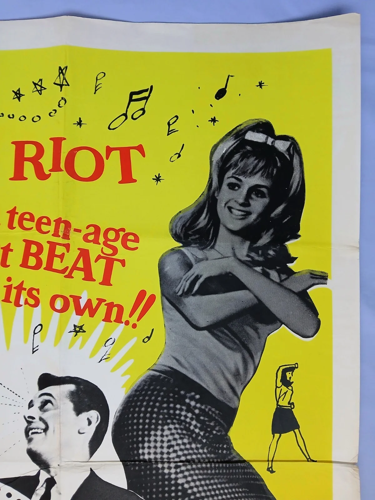 LOVE & KISSES (1965) original UK quad poster - Ricky Nelson rock 'n' roll, изображение 5