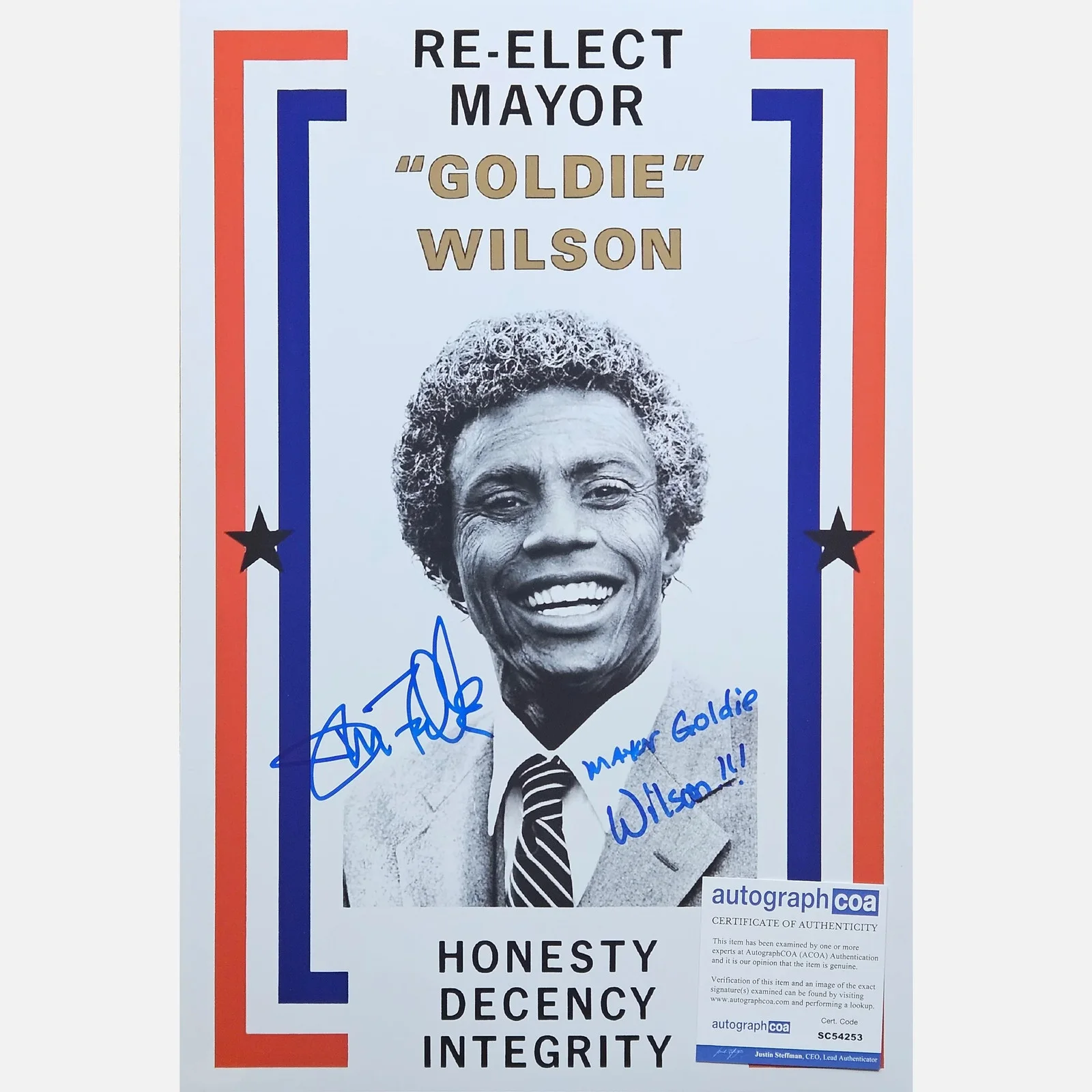 DONALD FULLILOVE autograph ACOA signed 12x18 poster BACK TO THE — DONALD FULLILOVE autograph ACOA signed 12x18 poster BACK TO THE FUTURE, изображение 2