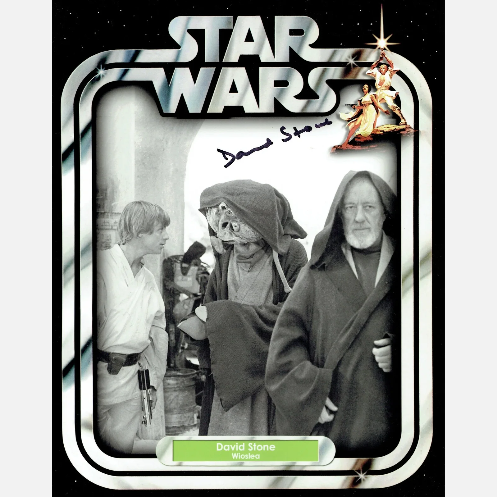 DAVID STONE autograph ACOA signed 8x10 photography STAR WARS — DAVID STONE autograph ACOA signed 8x10 photography STAR WARS