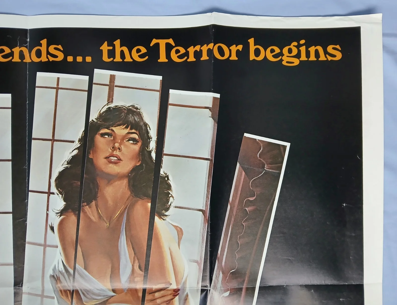 HOUSE OF EVIL (1982) original UK quad poster - college sexploitation horror, изображение 3