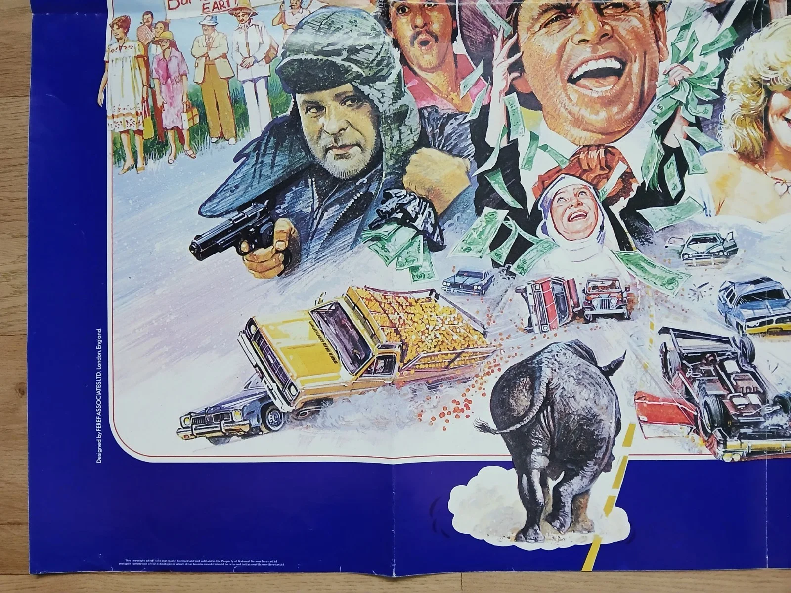 HONKY TONK FREEWAY (1981) original quad poster - Beau Bridges, Beverly D'Angelo, image 4
