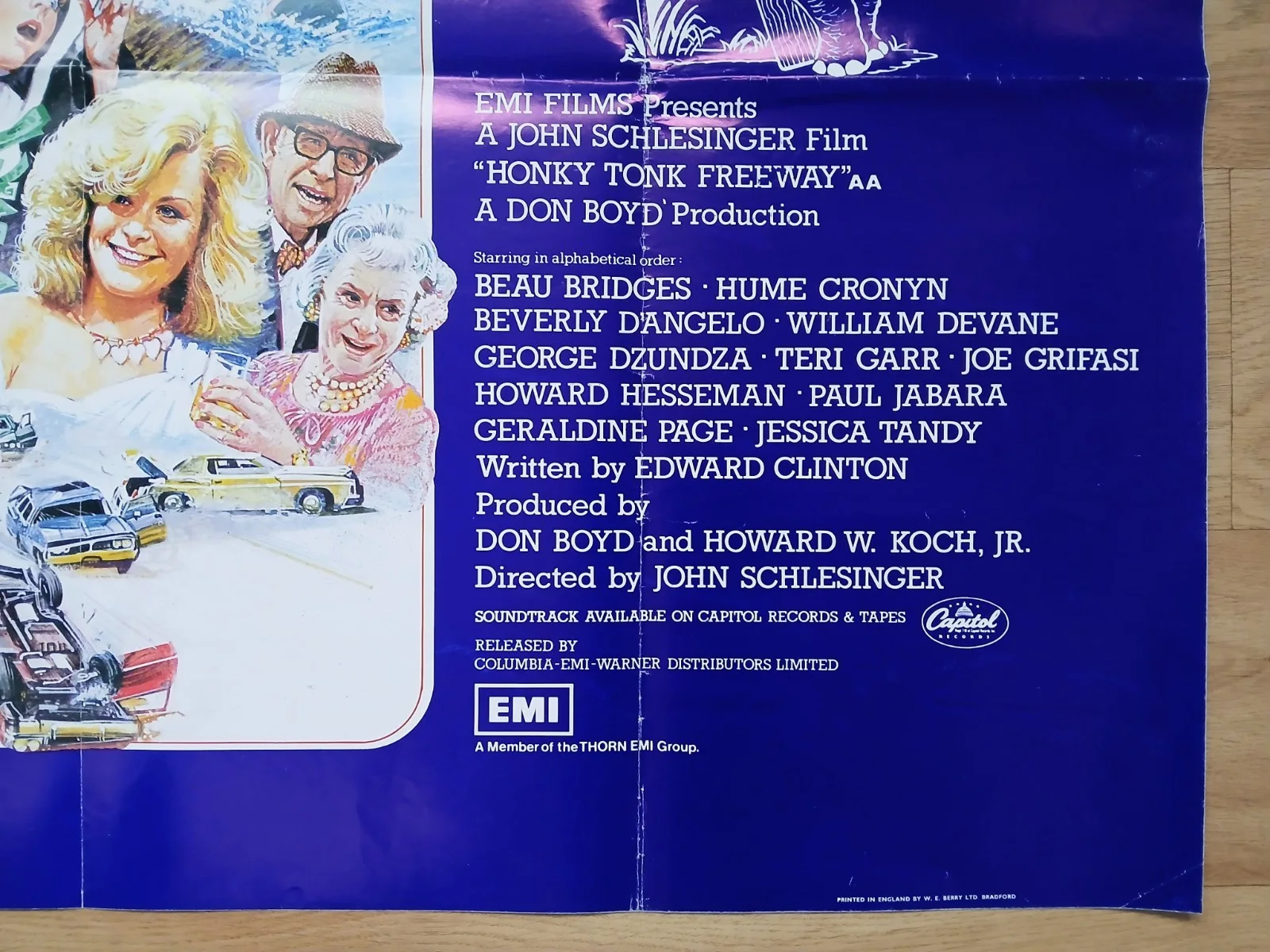 HONKY TONK FREEWAY (1981) original quad poster - Beau Bridges, Beverly D'Angelo, image 5