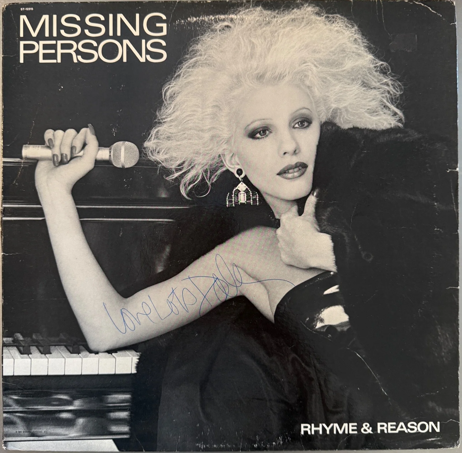 Missing Persons Rhyme and Reason fully signed LP autographed vinyl - Rarity., image 2
