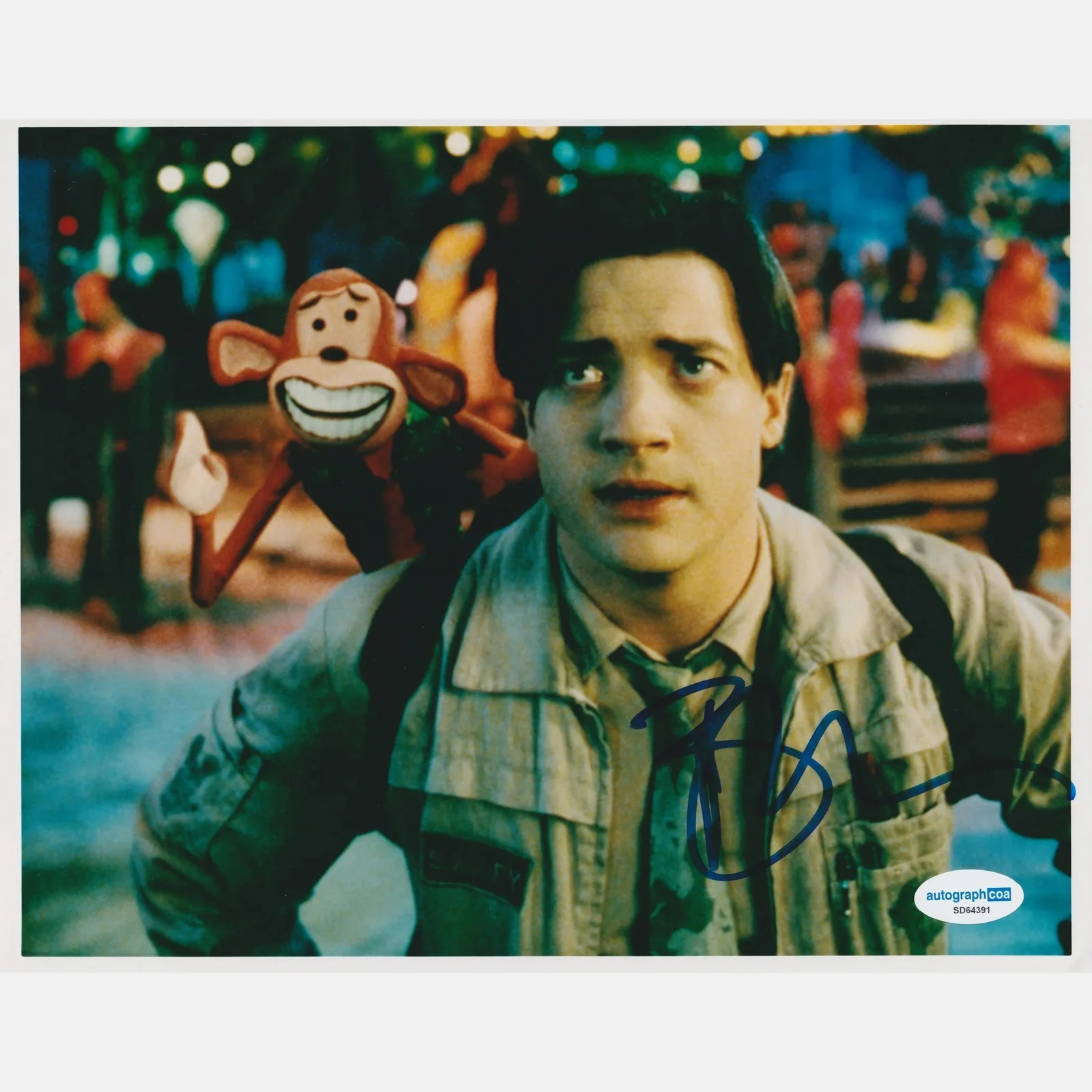BRENDAN FRASER autograph ACOA signed 8x10 photography — BRENDAN FRASER autograph ACOA signed 8x10 photography