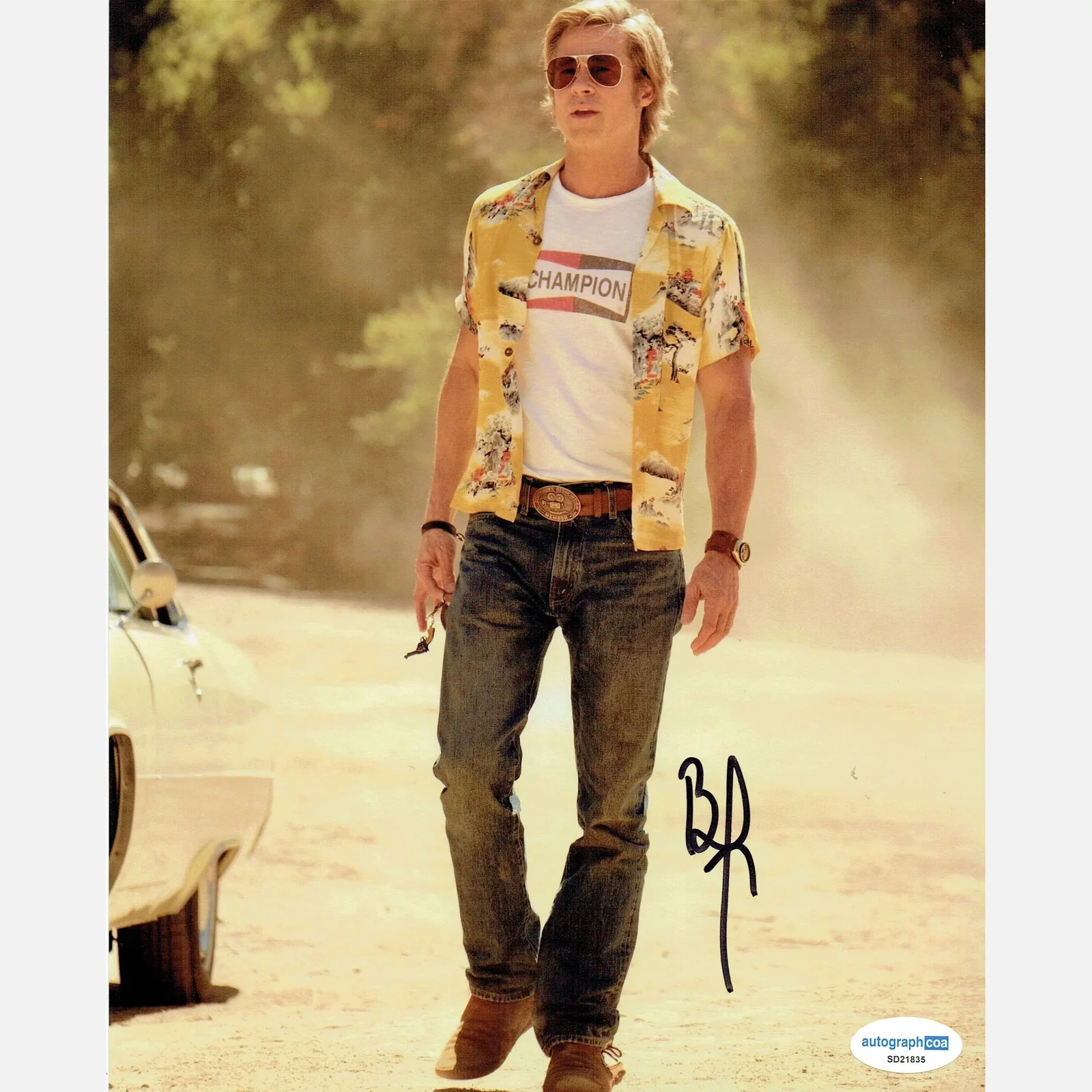 BRAD PITT autograph ACOA signed 8x10 photography — BRAD PITT autograph ACOA signed 8x10 photography
