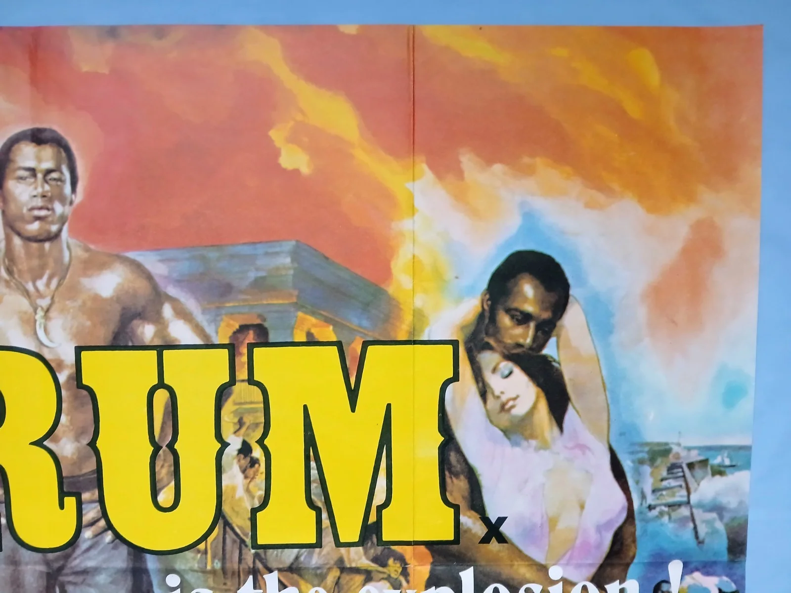 DRUM (1976) original UK quad poster - Warren Oates, Ken Norton blaxploitation, image 3