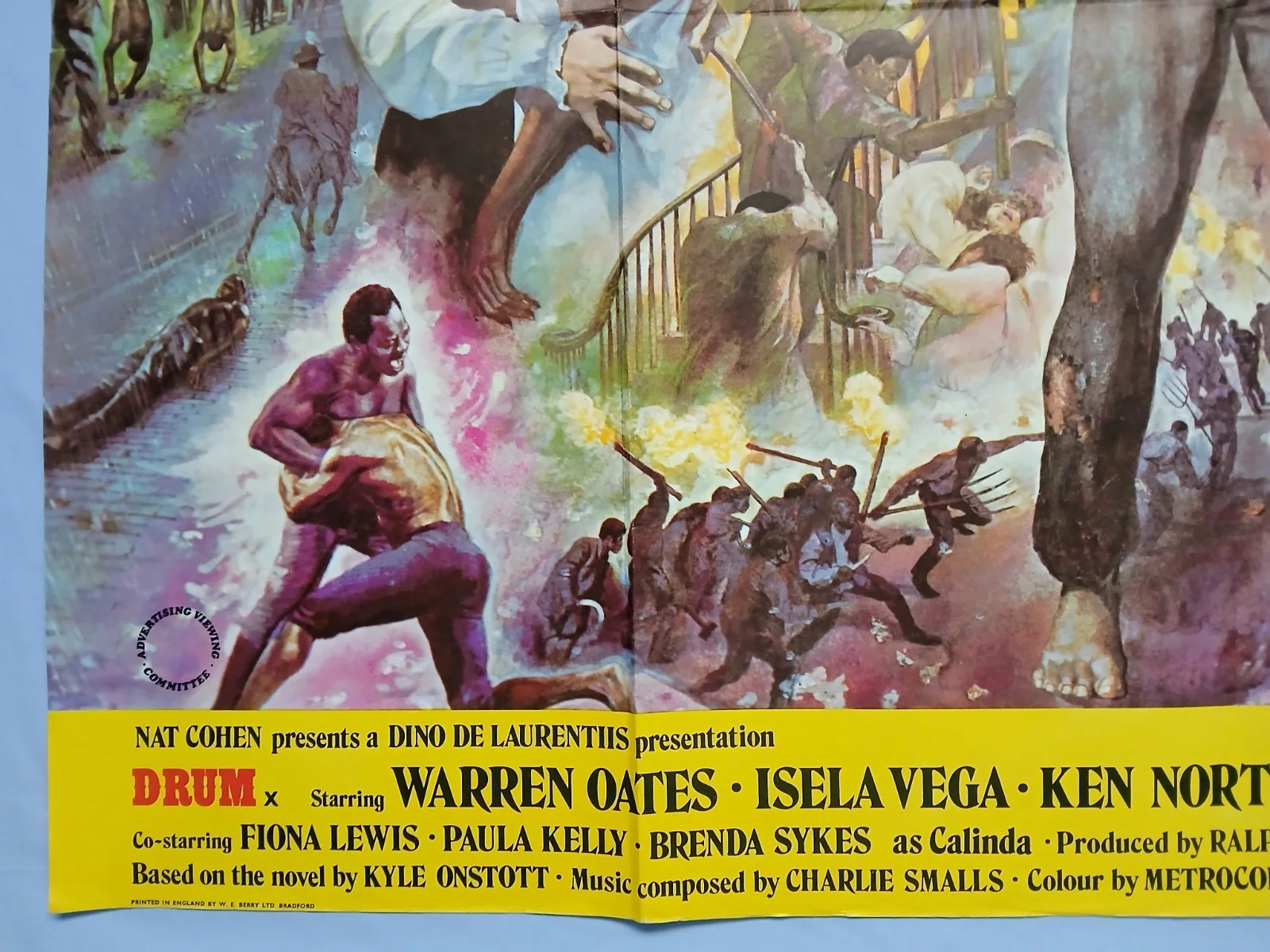 DRUM (1976) original UK quad poster - Warren Oates, Ken Norton blaxploitation, image 4