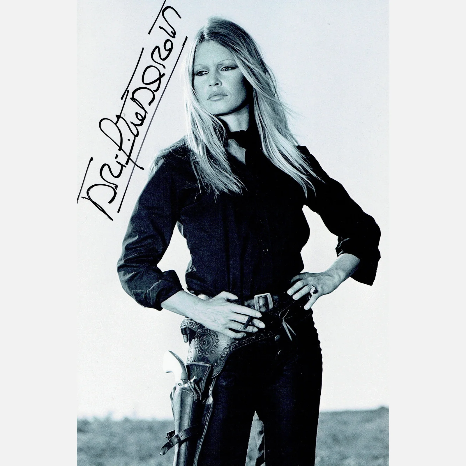 BRIGITTE BARDOT autograph ACOA signed 8x12 photography B&W — BRIGITTE BARDOT autograph ACOA signed 8x12 photography B&W