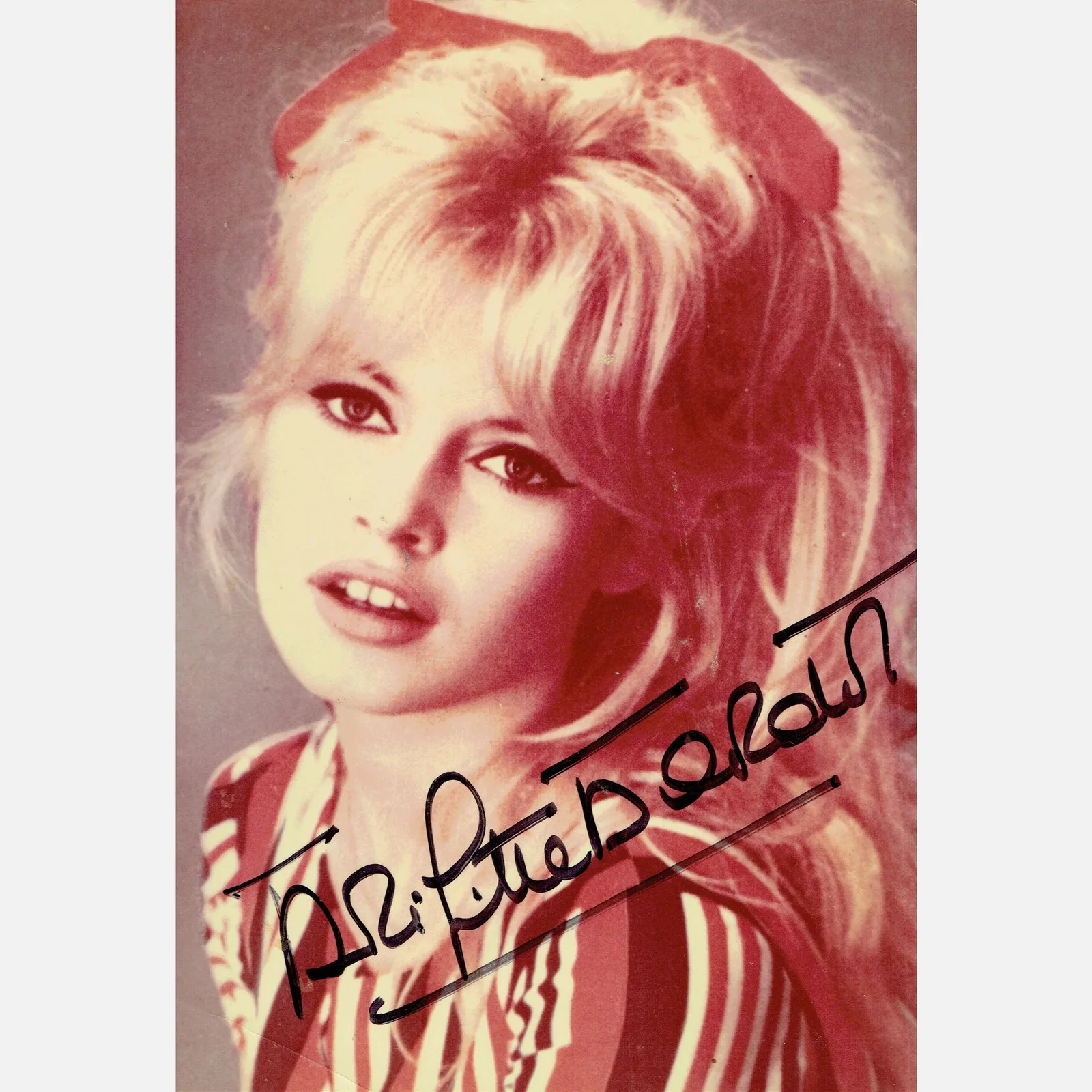 BRIGITTE BARDOT autograph ACOA signed 4x6 VINTAGE photography — BRIGITTE BARDOT autograph ACOA signed 4x6 VINTAGE photography