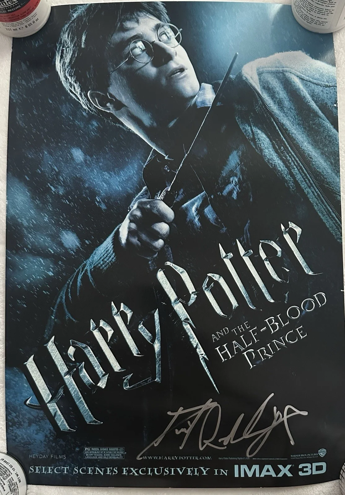 Daniel Radcliffe Signed Poster Harry Potter Original Autograph, image 2
