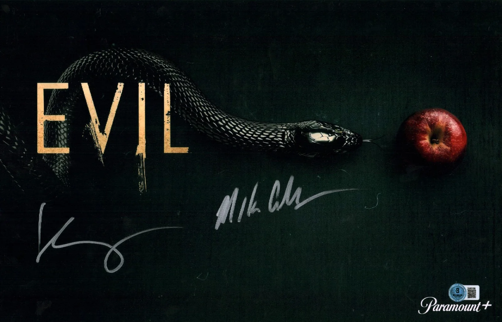 mike colter and katja herbers — Mike Colter Katja Herbers Signed Autographed Evil TV Show 11x17 Photo BAS COA