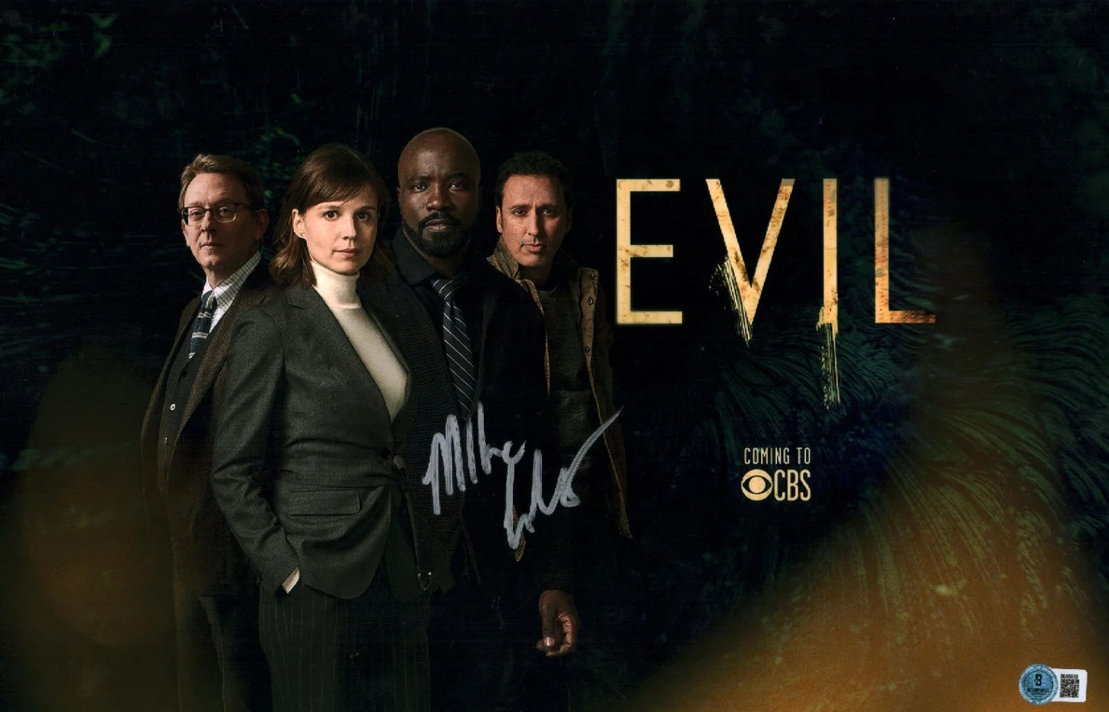 mike colter — Mike Colter Signed Autographed Evil Father David Acosta 11x17 Photo BAS COA