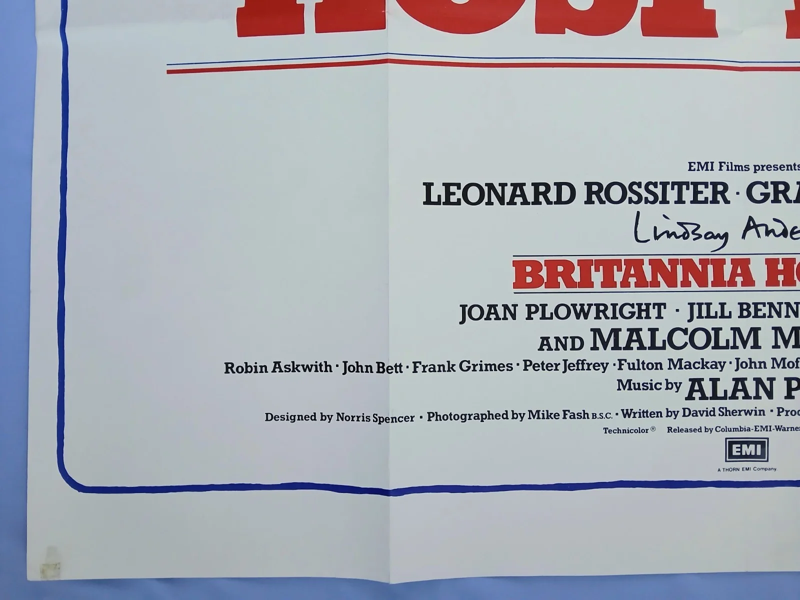 BRITANNIA HOSPITAL (1982) original UK quad poster -Leonard Rossiter black comedy, image 4