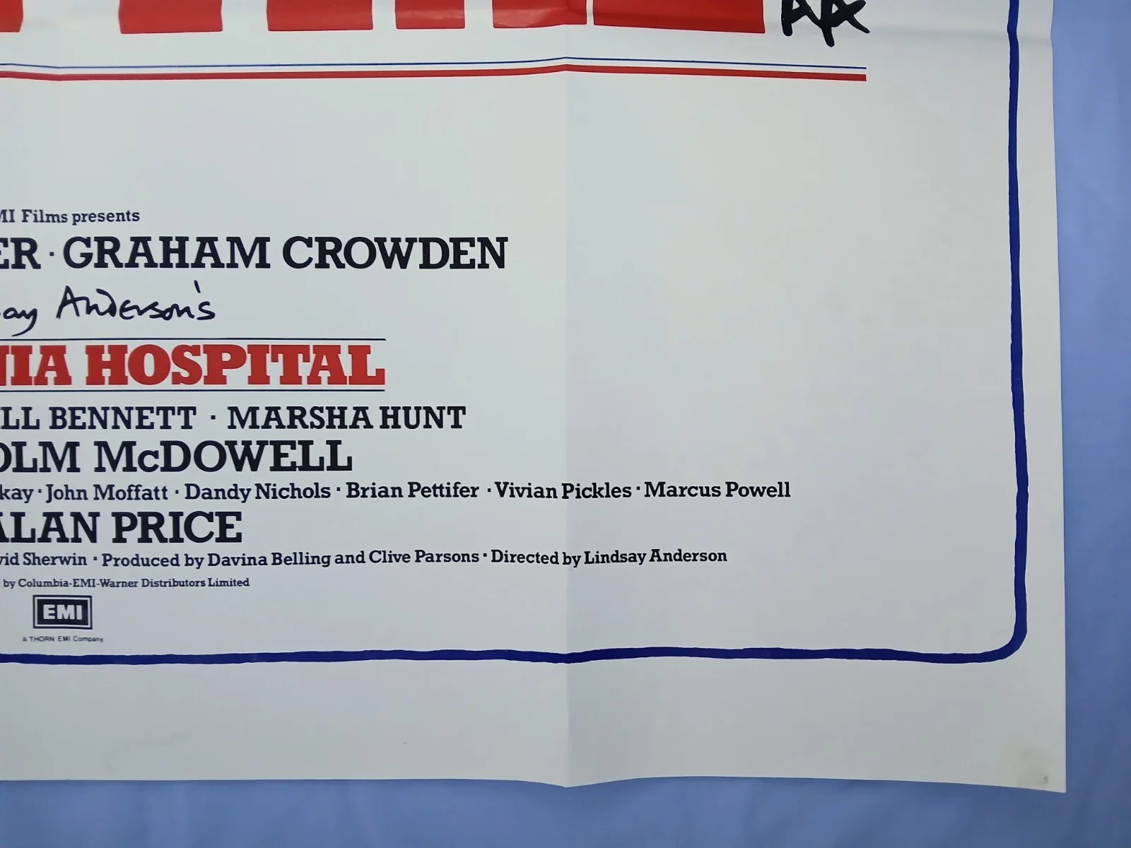 BRITANNIA HOSPITAL (1982) original UK quad poster -Leonard Rossiter black comedy, image 5