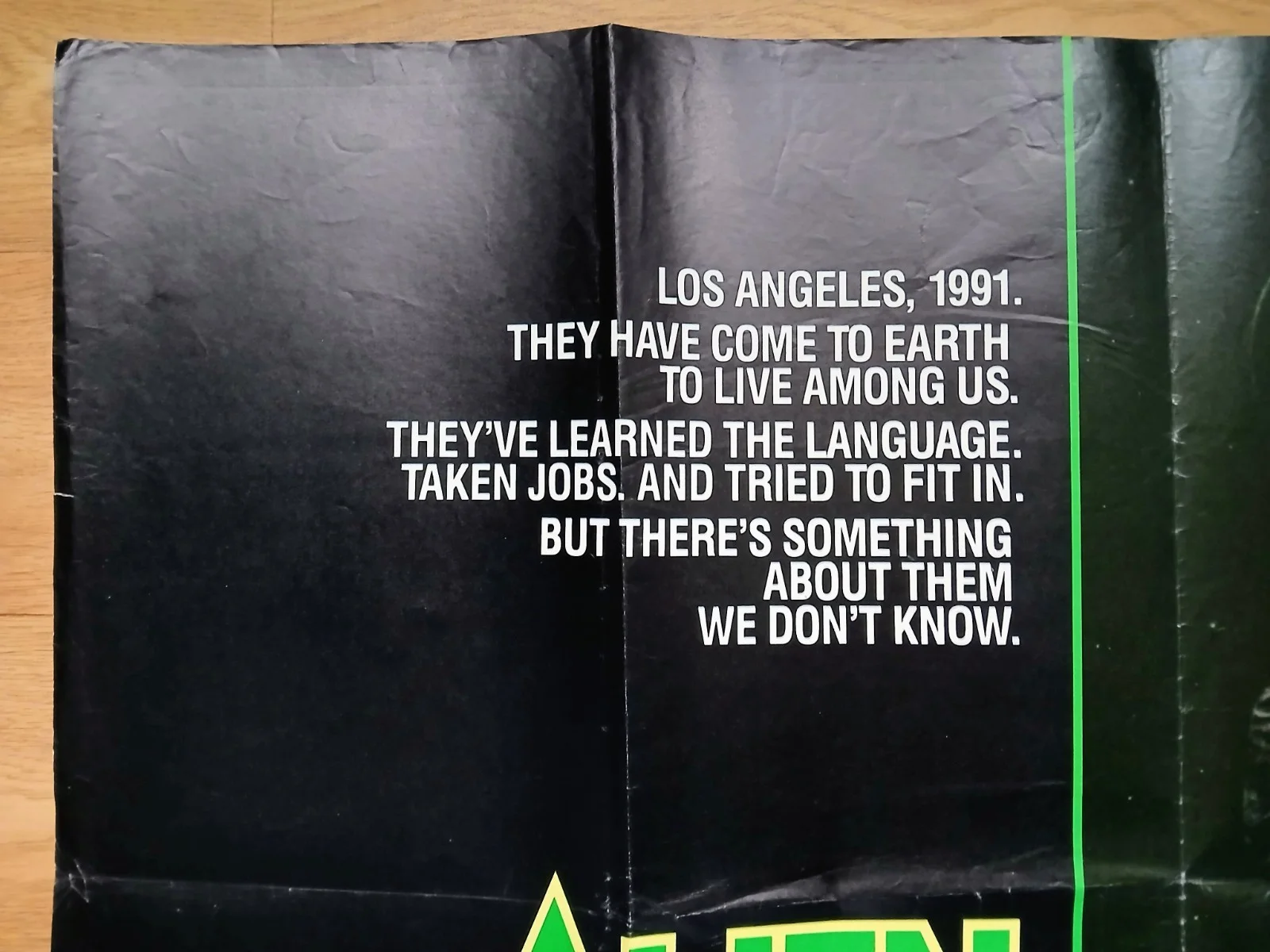 ALIEN NATION (1988) original UK quad poster -James Caan, Mandy Patinkin, T Stamp, изображение 2