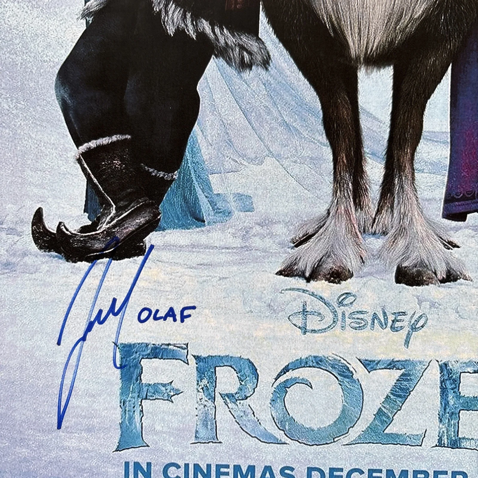 Josh Gad, Jonathon Groff — Josh Gad Signed 11X17 Movie Poster and Jonathan Groff Signed 8X10 Photo-FROZEN, изображение 5