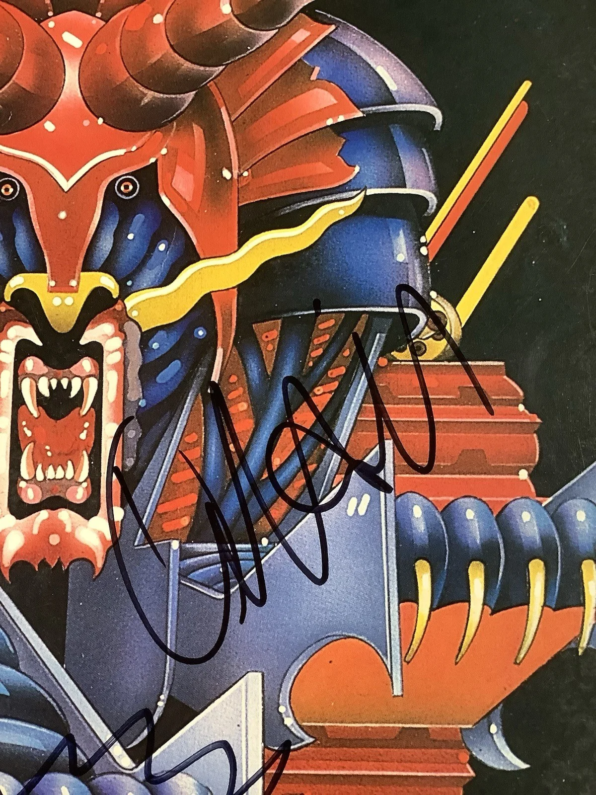 Judas Priest Signed Album Vinyl 1984 Defenders OTF 4X Autograph Rob Halford JSA, изображение 5