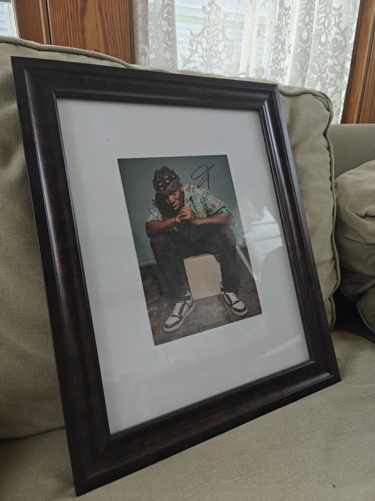 KSI Signed Photo With Frame (From AOTP Vinyl Release) 8x6, image 2