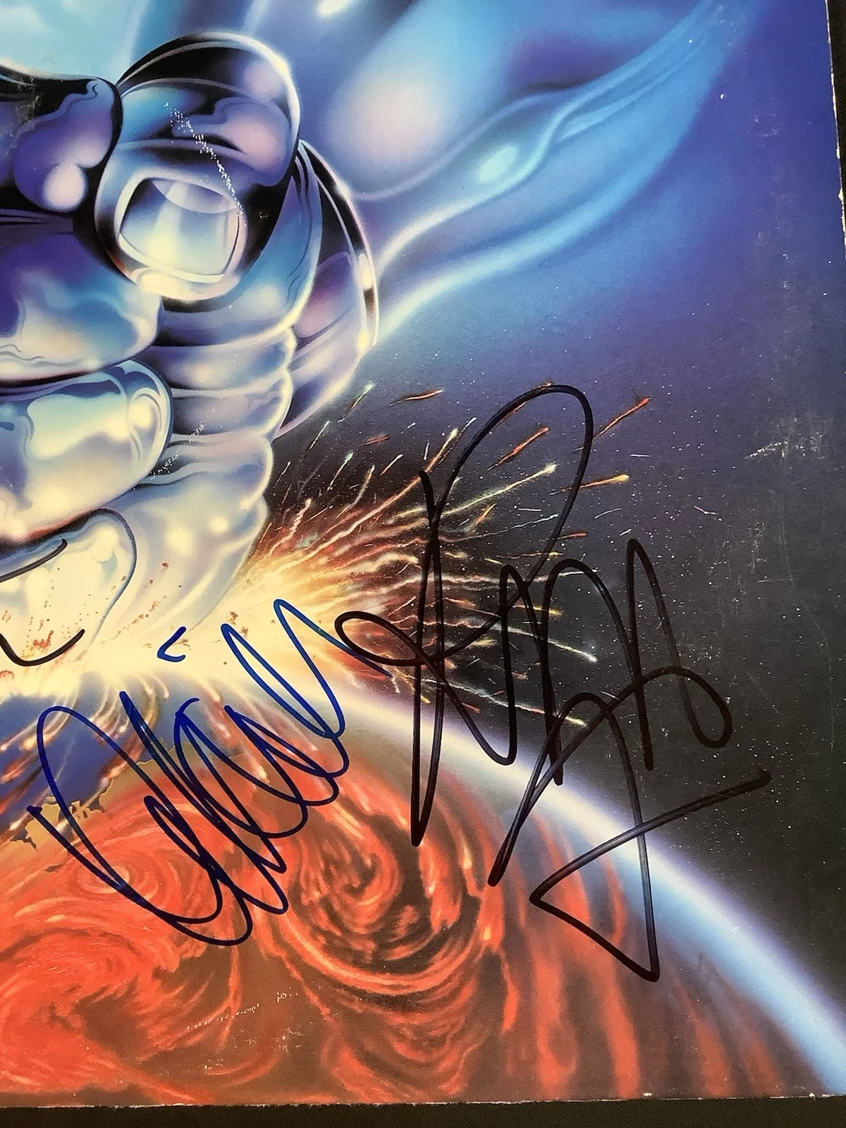 Judas Priest Signed Album Vinyl 1988 Ram It Down 4X Autographs Rob Halford JSA, image 5