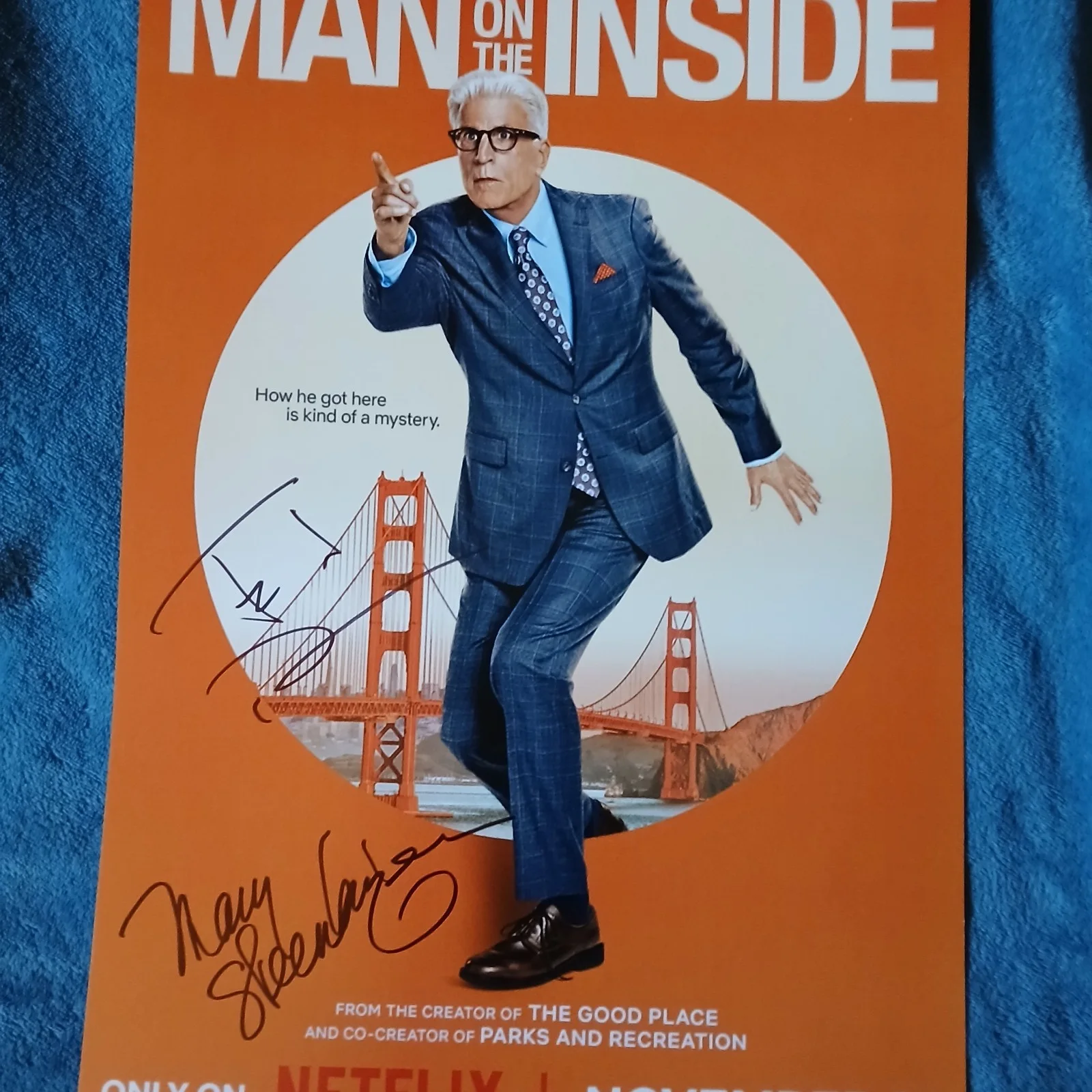 Ted Danson, Mary Steenburgen — Ted Danson And Mary Steenburgen Hand Signed THE MAN ON THE INSIDE 11X17 PHOTO 📸, image 4