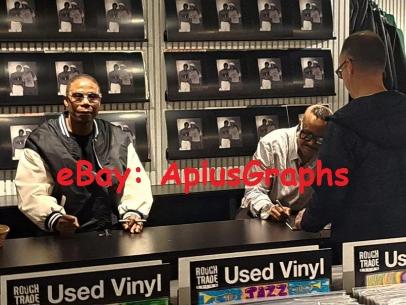 DOUG E FRESH & SLICK RICK.. La-Di-Da-Di / The Show Ruby Red Vinyl SIGNED + Pics, image 3