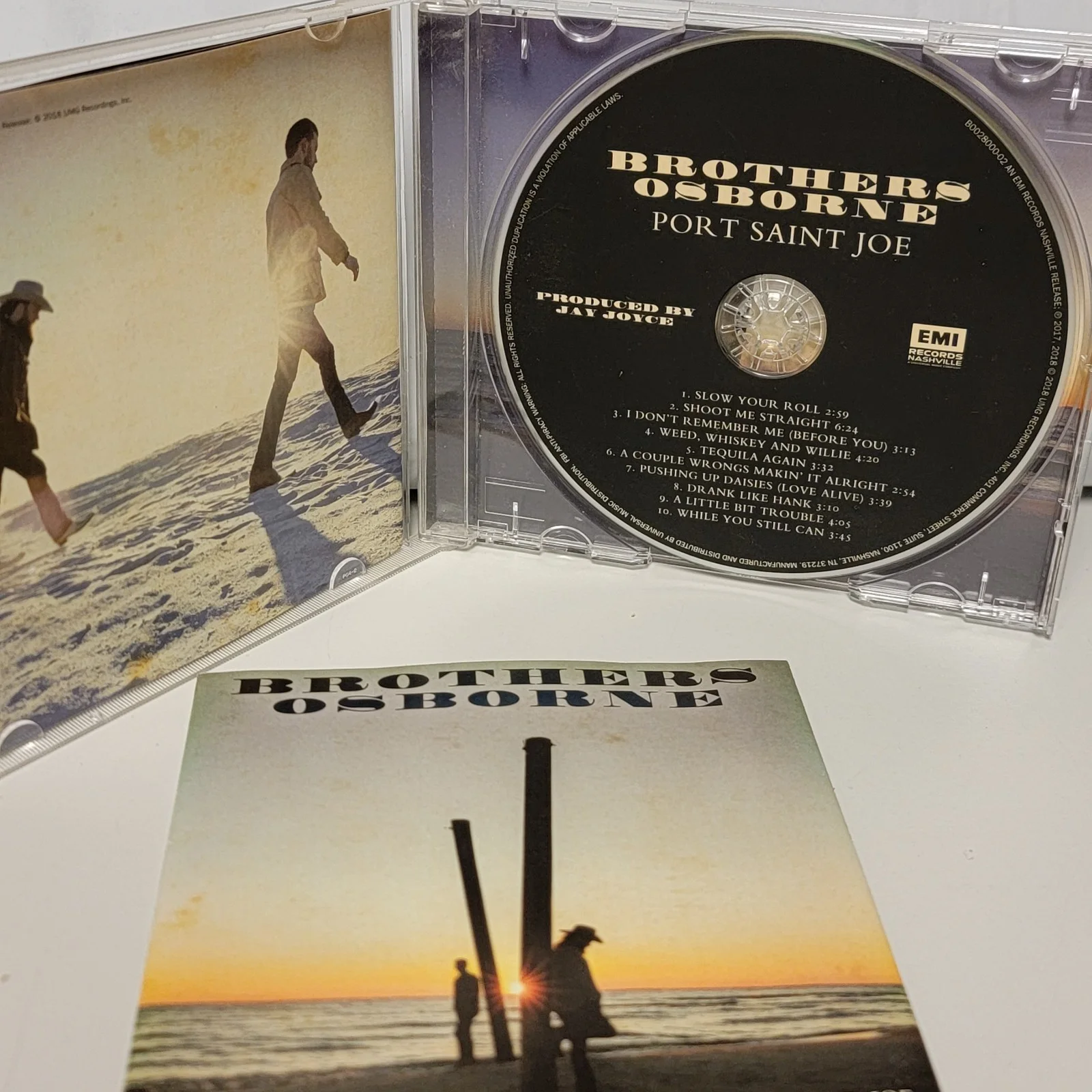 Brothers Osborne Signed Autograph "Port Saint Joe" 2018 CD W/Added Insert, изображение 5