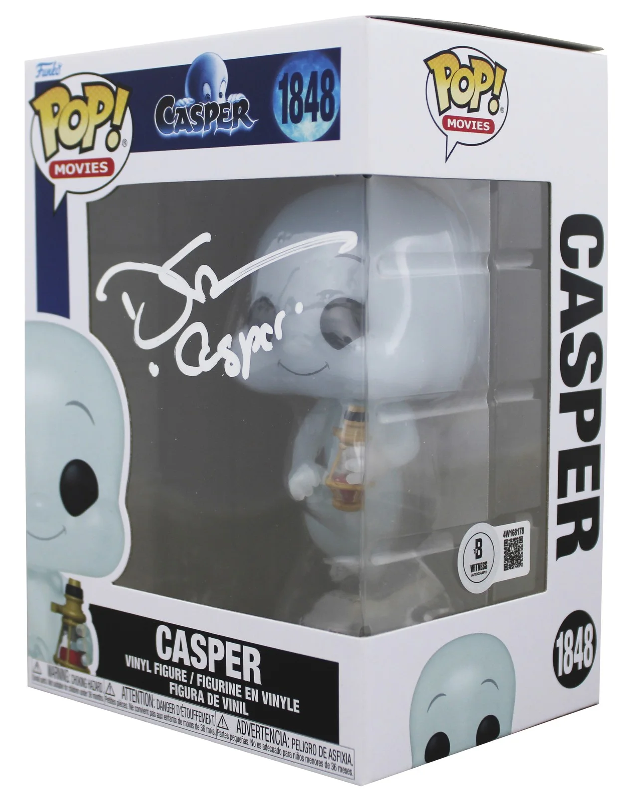 Devon Sawa — Devon Sawa "Casper" Signed Casper #1848 Funko Pop Vinyl Figure BAS Wit #4W168178, image 2