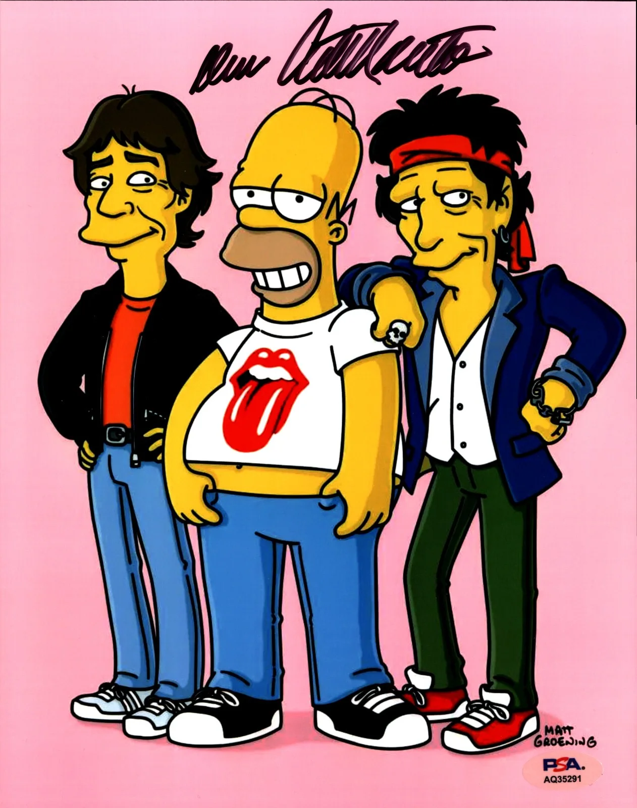 Dan Castellaneta — Dan Castellaneta Autograph 8x10 Photo Signed Simpsons COA PSA Rolling Stones