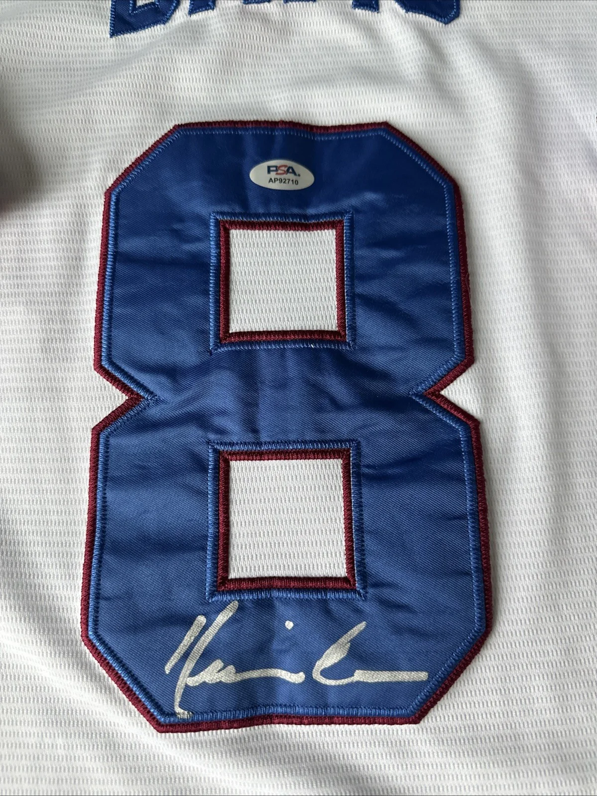 Kevin Costner — KEVIN COSTNER SIGNED BULL DURHAM CRASH DAVIS JERSEY PSA COA, image 2