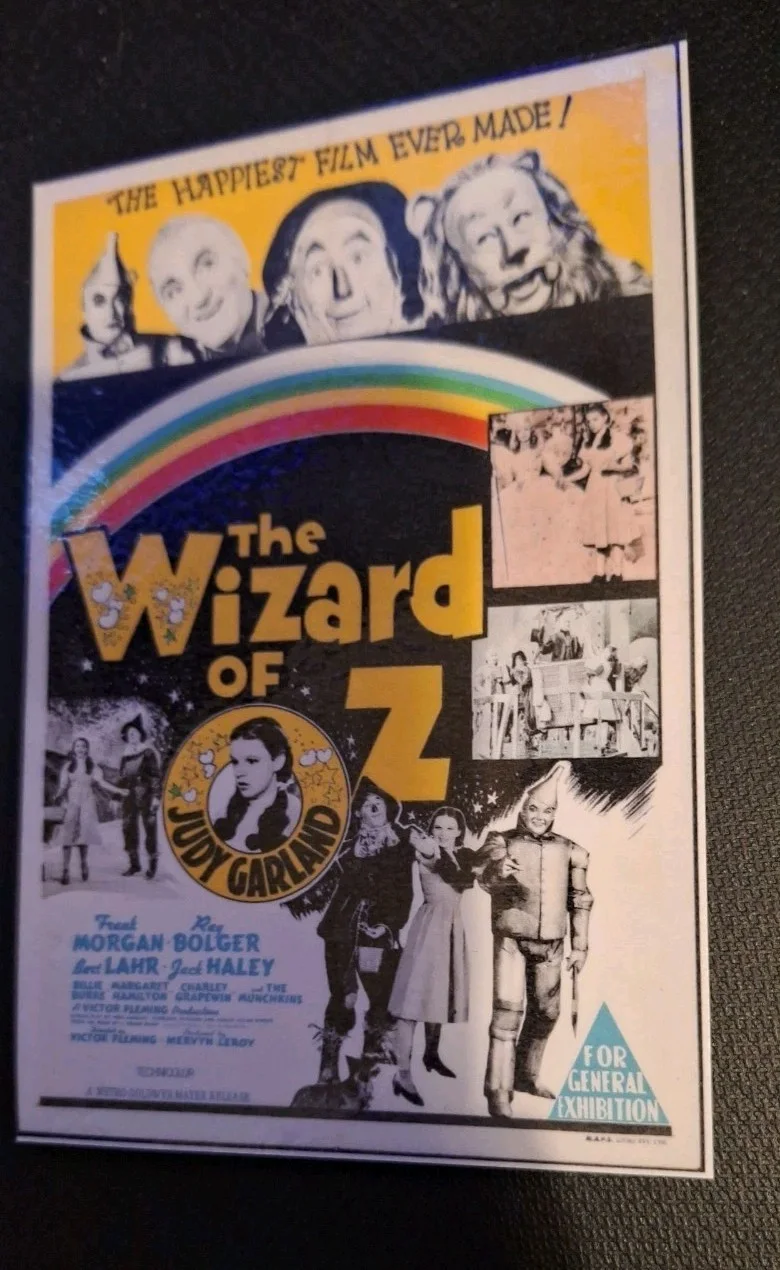 "The Wizard of Oz" 1939 Film Release US One Sheet Poster Modern Art Postcard, изображение 2