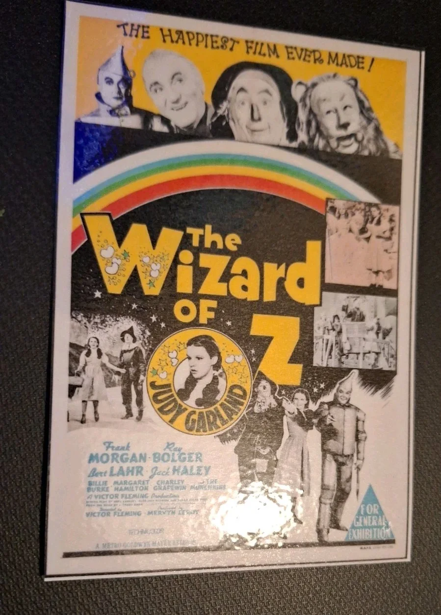 "The Wizard of Oz" 1939 Film Release US One Sheet Poster Modern Art Postcard, изображение 4