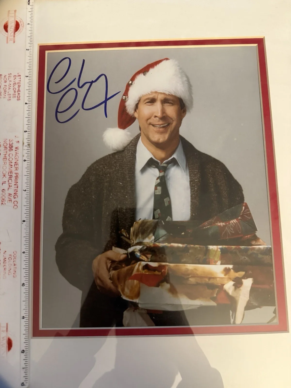 Chevy Chase autograph signed Christmas Vacation Framed Photo COA Clark Griswold, изображение 2