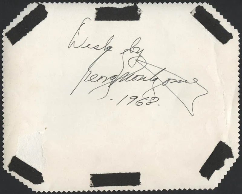 George Montgomery — GEORGE MONTGOMERY - AUTOGRAPHED INSCRIBED PHOTOGRAPH 1976, image 2