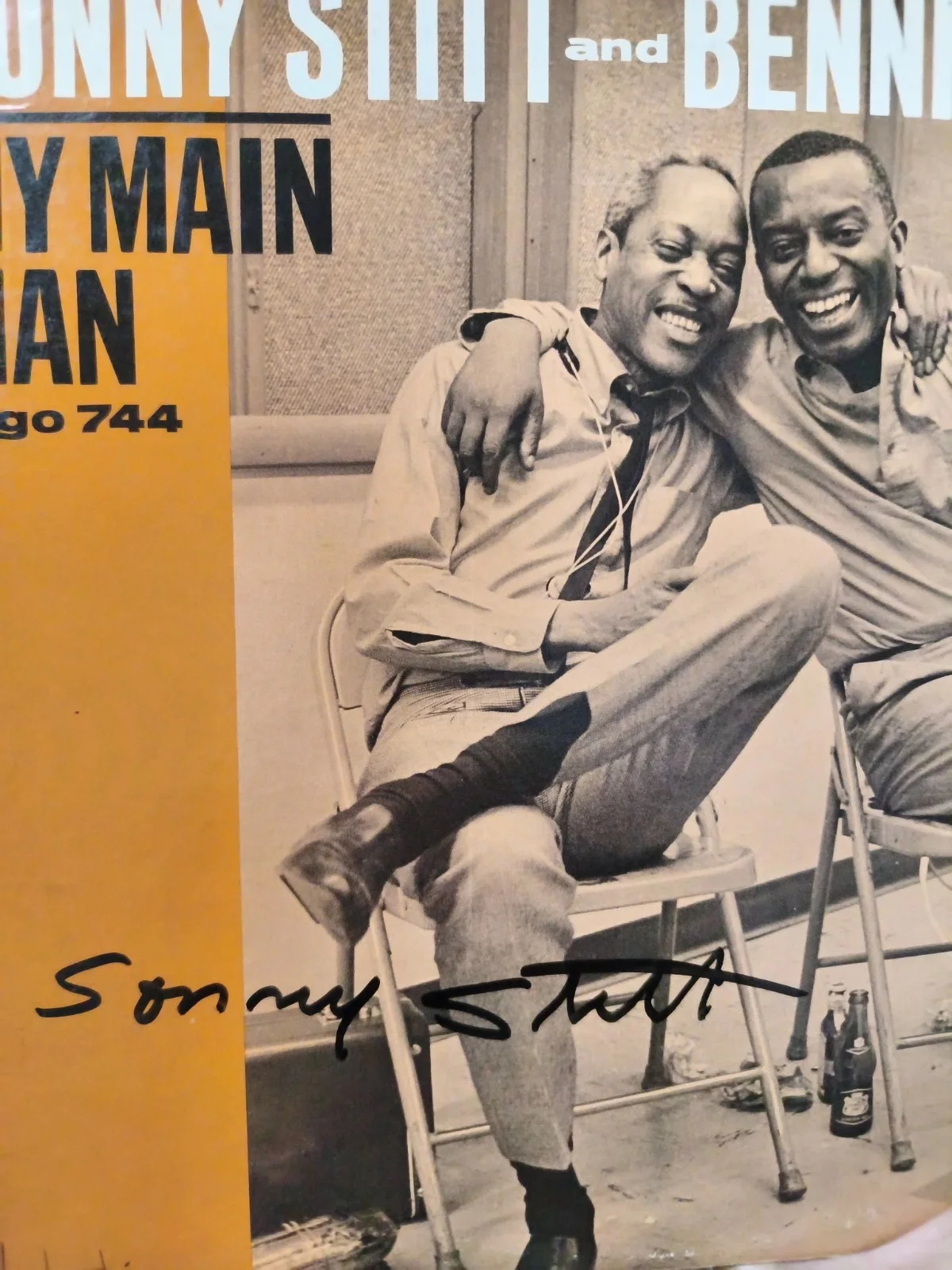 Sonny Stitt signed autographed lp original jazz great very rare, image 2