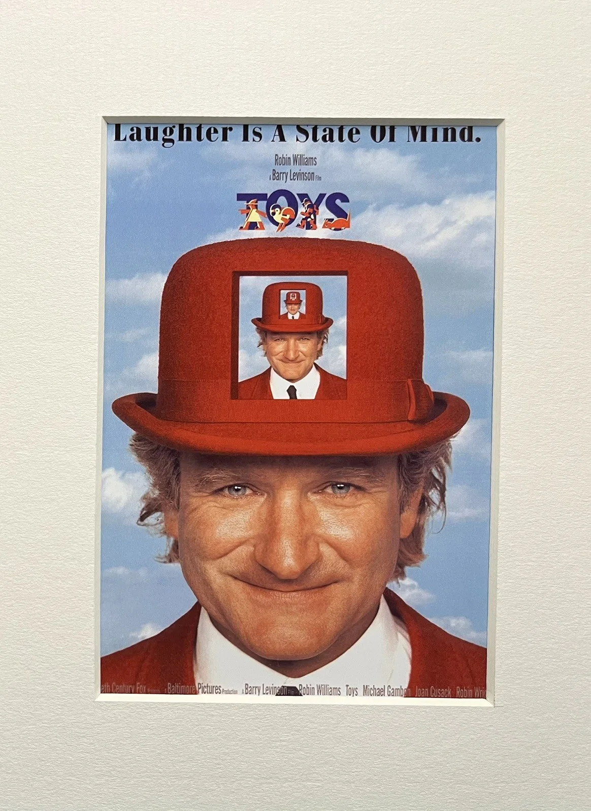 TOYS. . Robin Williams. 35mm Film Cell MOUNTED DISPLAY, image 2
