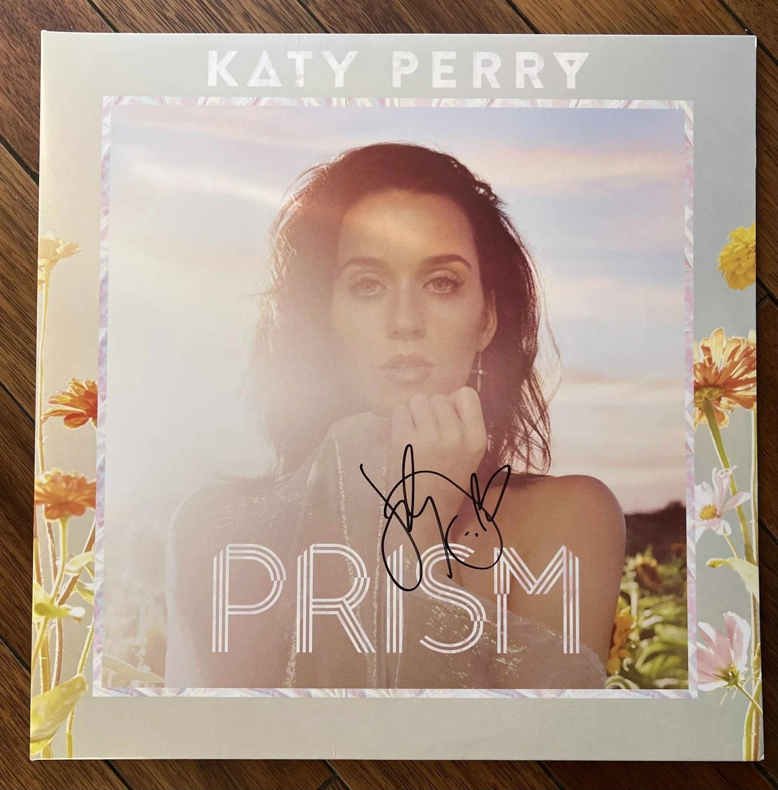 Katy Perry PRISM Autographed Signed Album Vinyl Record LP w/ COA, изображение 4