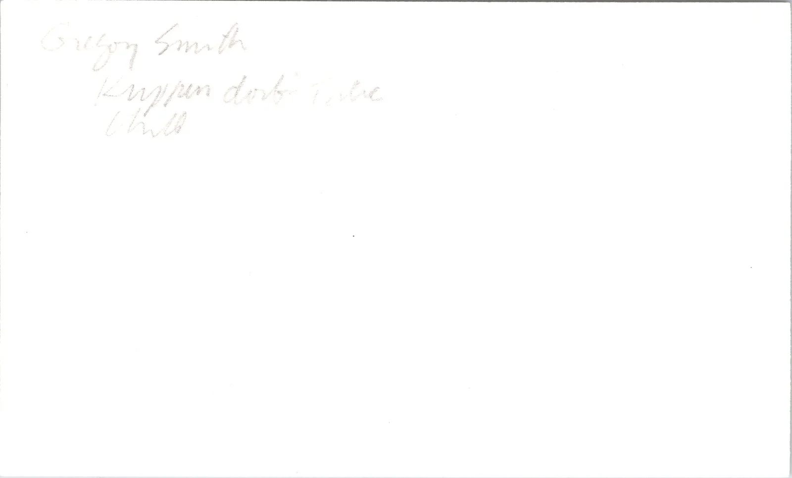 Gregory Smith — Gregory Smith Signed 3x5 Index Card Everwood Autographed, image 2