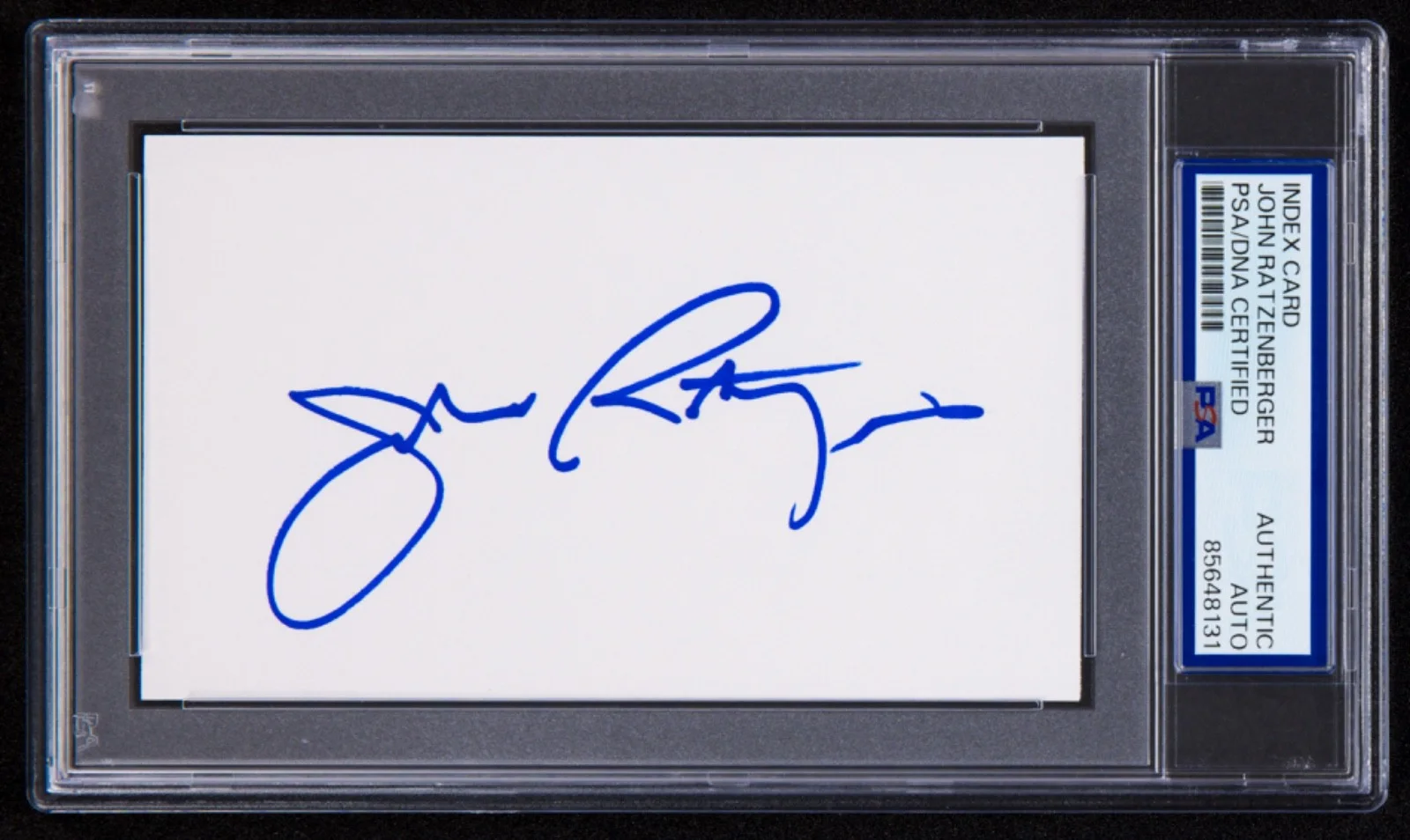John Ratzenberger — John Ratzenberger Signed Index Card (PSA) Toy Story Cheers Monsters Inc Auto