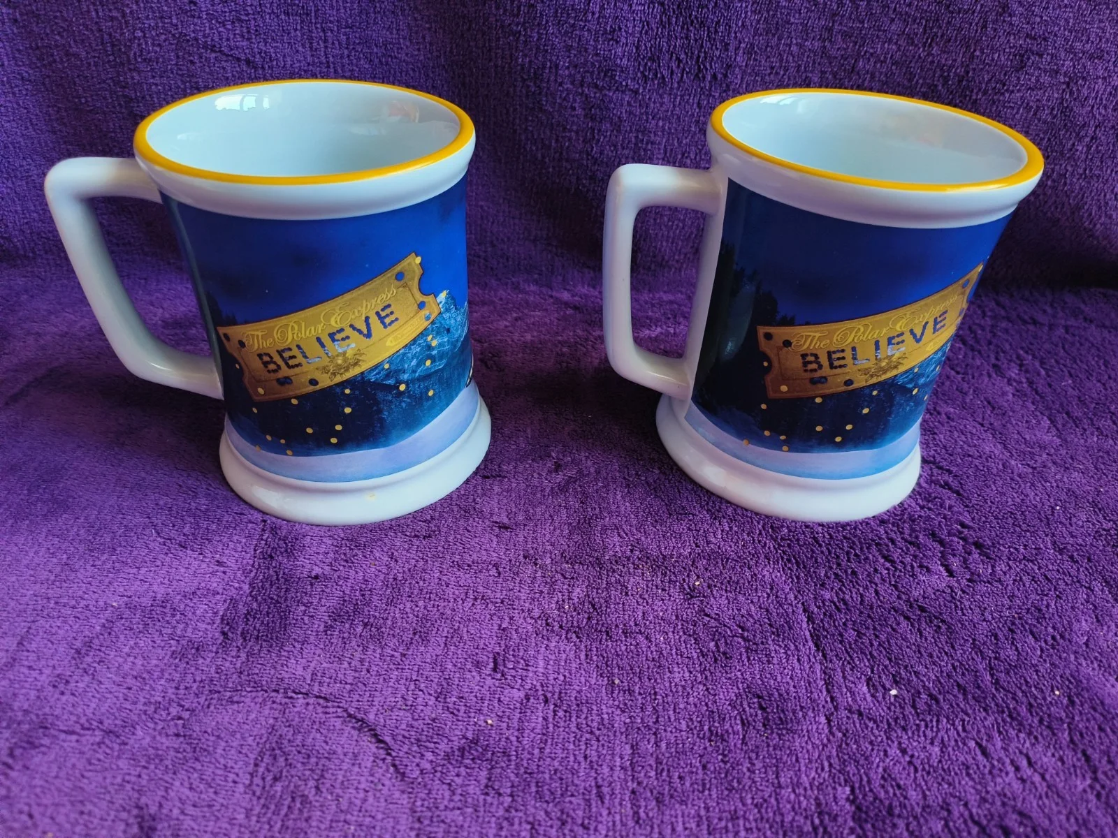 The Polar Express 3D Train Tankard Mug Pair Official Xmas Believe & DVD, изображение 4