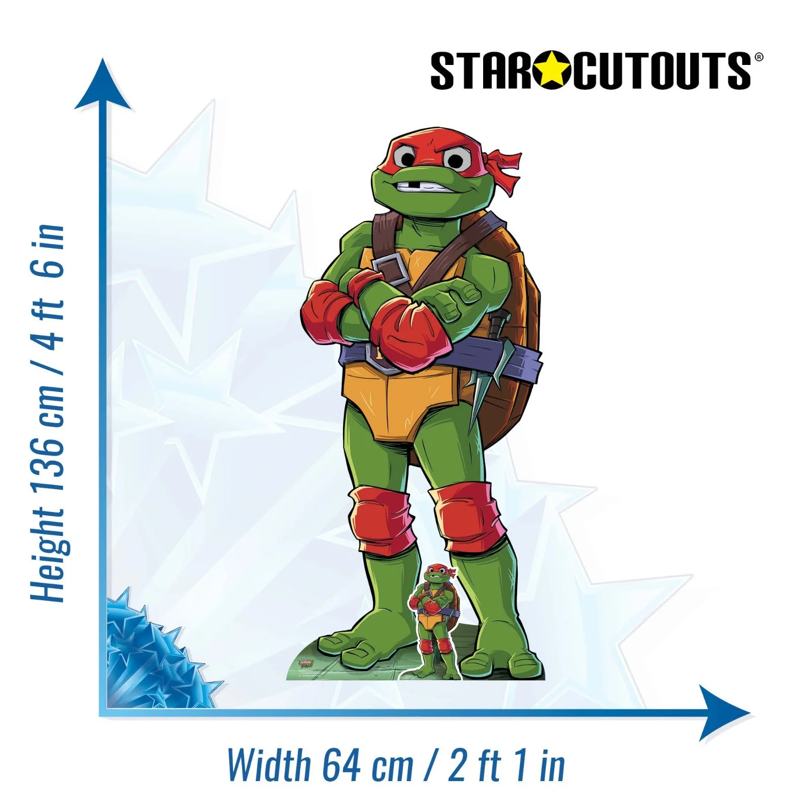 Raphael Tales of the Teenage Mutant Ninja Turtles Cardboard Cutout and Free Mini, изображение 3