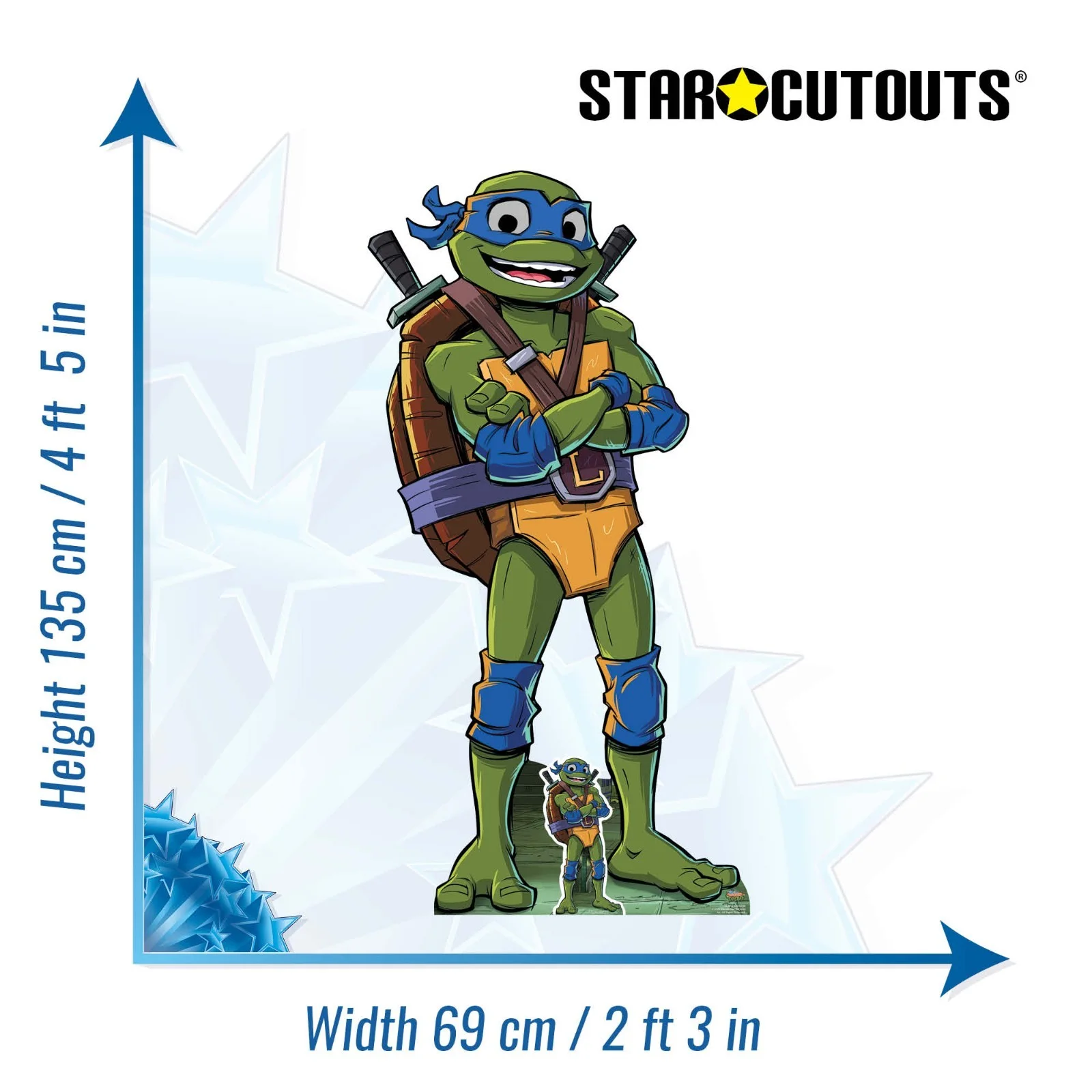 Leonardo Tales of the Teenage Mutant Ninja Turtles Cardboard Cutout & Free Mini, изображение 2