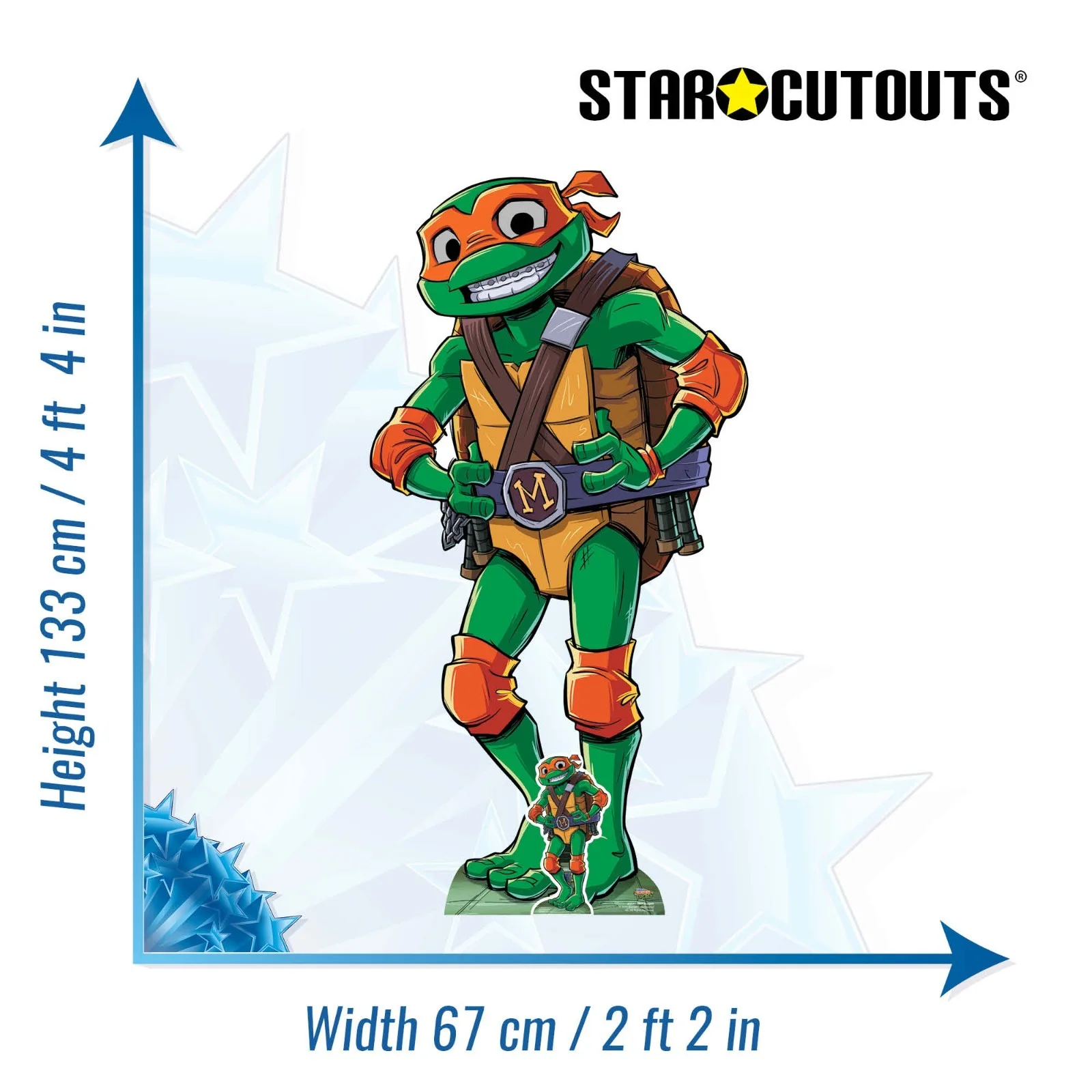 Michelangelo Tales of Teenage Mutant Ninja Turtles Cardboard Cutout Free Mini, изображение 3