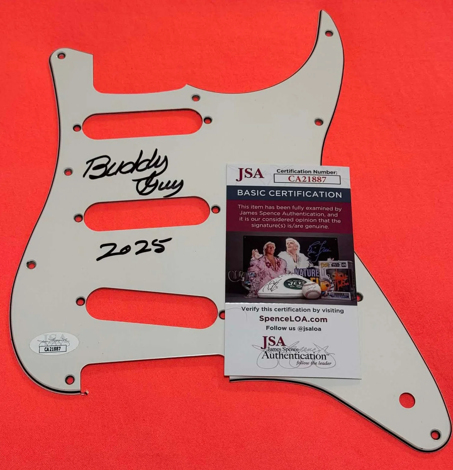 BUDDY GUY (Blues Legend) autographed signed guitar pickguard!! JSA/COA - CA21887, image 2